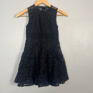 Bardot Juniors Black Lace dress size 6X/7